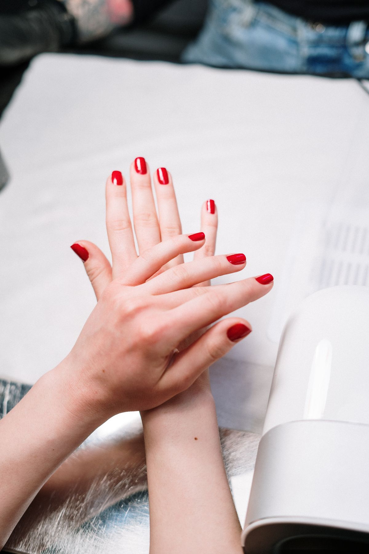 Manicure service at SF Nail Spa in the Sunset District